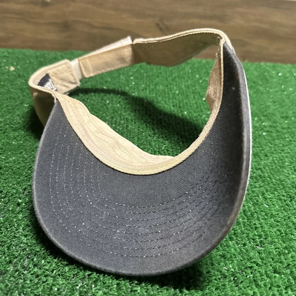 Titleist‎ Golf Tour Performance Strapback ProV1 Visor Tan Black Letters Rn 70547